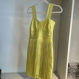 Herve leger bustier fringe dress